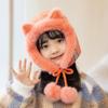 Gafas de aviador infantiles lindas de invierno, gorro Lei Feng para niños y niñas, gorro cálido de felpa engrosada con protección para los oídos para bebé
