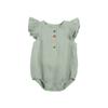 Romper Fino de Nuevo Estilo para Bebé de Verano Estilo Ins Mono de una Pieza con Mangas Volantes Estilo Nórdico para Niños Traje para Gatear