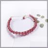 Pulsera de Cristal de Fresa Nueva de Otoño e Invierno 2022 Diseño Nicho de Moda Lujo Ligero Versátil Pulsera de Cuentas para Novias