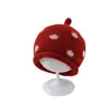 Sombrero infantil para niños, chupete de gato, borde enrollado, gorro de lana para bebés y niños pequeños, gorro tejido para otoño e invierno, gorra con protección para las orejas