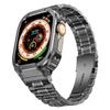 Adequado para Apple Watch S10/7/6/Ultra Caixa Pequena Quadrada de Aço Cinco Moedas Pulseira Integrada 41/44/45/49mm