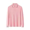 Moda Nueva Primavera/Otoño 2026 Bloque de Color Manga Larga Unisex Solapa Casual Versátil Holgada Sencilla Camisa POLO Tendencia