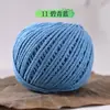 Bola de barbante de algodão oca redonda de 2 mm, kit de material DIY para bolsa oca, bola de barbante rígido de algodão-linho trançado à mão