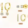 Pendientes de Trébol de Cuatro Hojas, Producto Nuevo en Amazon Europeo y Americano, Pendientes de Cobre Simples y Exquisitos con un Estilo Fresco y Elegante, Joyería para Mujer al por Mayor