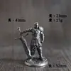 Figurillas de modelo de dragón de cobre macizo y soldado subterráneo, juguetes de cobre blanco y latón, adornos para juegos de mesa, piezas de ajedrez para colección
