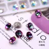 K9 Nuevos Pedrería de Uñas Redondas de 6 mm con Base Puntiaguda de Gama Alta, Pedrería Tridimensional Super Brillante para Decoración de Uñas de Vidrio DIY
