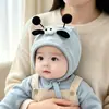 Chapéus fofos e engraçados para bebês e crianças pequenas, estilo primavera e outono, protege a fontanela, toucas para bebês para meninos e meninas, de poucos meses, touca com proteção para o vento, inverno