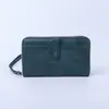 Cartera Retro de Nuevo Estilo Transfronteriza para Mujer, Gran Capacidad, Múltiples Ranuras para Tarjetas, Bolso de Mano Tipo Acordeón, Hebilla de Moda, Cremallera, Portadocumentos