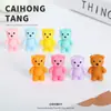 Enfeites de Resina Urso Arco-Íris Desenho Animado Figura 3D Acessórios DIY Decorações de Mesa Enfeites Pendurados Itens de Micro-Cenário Atacado