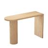 Mesa de bar de madeira maciça moderna simples para casa Designer de divisória de sala de estar criativa Nakajima Mesa de guia de parede Mesa de pé alto