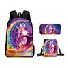 Mochila escolar de tres piezas de la película Mario Brothers 3D de Cross-Border 2024