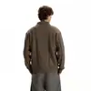 Suéter de botones estilo granero retro americano de fábrica, unisex, con un corte relajado y holgado
