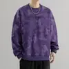 Sudadera para Hombre Primavera y Otoño Nuevo Estilo Holgada Casual Versátil de Moda Marca Juventud Cuello Redondo Pulóver Sudadera Interior Camisa Base