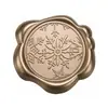 Série de Natal Adesivos de Selo de Cera Bronze Antigo para Envelopes, Convites, Garrafas de Vinho e Decoração de Presentes