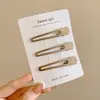 Grampo de Cabelo de Pato Simples de Cor Café Sem Costura para Verão para Mulheres, Presilha Lateral Bb para Franja, Acessório de Cabelo Bobby Pin
