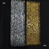 Novos Adereços de Casamento Estilo Dinheiro Antigo Cortina de Contas para Teto Decoração de Casamento Decoração de Fundo Cortina de Fio com Lantejoulas Douradas