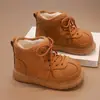 Zapatos de Algodón para Niñas 2026 Invierno Nuevo Carpincho Cabeza Grande Botas de Nieve para Niños Botas de Algodón Engrosadas con Felpa Zapatos de Pan