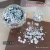 Decoraciones para Uñas con Brillo Ojo de Gato Populares Transfronterizas, Pegatinas de Uñas con Brillo Iridescente de Colores, Materiales DIY, Accesorios para Uñas Portátiles