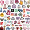 Mini parche de tela bordada lindo tamaño pequeño parche DIY cinta decorativa globo aerostático animal logo de bordado para computadora