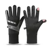 Guantes Cálidos de Invierno para Hombre Transfronterizos, Engrosados y Forrados de Felpa, Impermeables, Cortavientos, Resistentes al Frío, Adecuados para Ciclismo y Conducir, Guantes de Dedo Completo con Pantalla Táctil