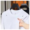 Algodão de Fibra Longa Pesado de Xinjiang Camiseta de Algodão de Manga Curta Verão Novo 7A Antibacteriana Manga Raglan Gola Redonda Camiseta Masculina Lote