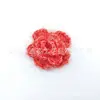 Flores de Cinco Pétalas de Mohair Crochê à Mão Estilo Coreano 6cm Acessórios DIY para Crianças Acessórios de Roupa Presilhas de Cabelo