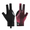 Guantes de Billar, Ligeros, Transpirables, Absorbentes de Sudor, Guantes de Tres Dedos Abiertos, Guantes Antideslizantes para Mesa de Billar y Tenis de Mesa