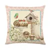 Venta Caliente de Pascua Funda de Almohada de Conejo Nórdico Oficina Sofá Funda de Cojín de Lino Transfronterizo Decoración del Hogar Modelo Nuevo