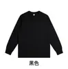 Camiseta Masculina de Cor Sólida Preto e Branco Manga Curta Algodão Solto Camiseta Básica Pura Algodão Casual Gola Redonda Algodão de Xinjiang