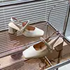 Zapatos Mary Jane de Espalda Descubierta con Pedrería Estilo Francés para Mujer, Nuevos de Verano 2025 Versátiles con Tacón Alto Grueso, Sandalias Retro con Correa de Hebilla