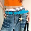 Cinturón Amarillo Dopamina Y2K para Mujer, Cinturón de Estilo Dulce y Fresco de Alta Gama con Shorts de Mezclilla, Accesorio Decorativo para el Trabajo