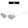 Nuevas Gafas de Sol Metálicas Cat Ojo de Montura Pequeña Estilo Coreano Estilo Ins Gafas de Sol de Tono Agitado para Hombres y Mujeres Ventas Transfronterizas de AliExpress Gafas