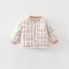 Chaquetas de algodón acolchadas de otoño e invierno para bebés niños y niñas, ropa de algodón para bebés, prendas de abrigo acolchadas de 80g, abrigos de algodón para bebés, ropa cálida