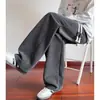 Calças cáqui de corte reto para homens, calças compridas largas da moda de outono, calças casuais esportivas folgadas, novo modelo 2026