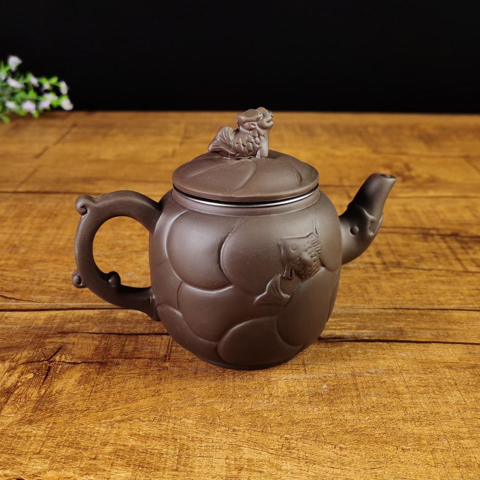 大鱼化龙壶300ml带不锈钢茶滤
