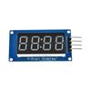 Módulo Display de Tubo Digital de 4 Dígitos Tm1637 Brilho LED Ajustável com Acessórios de Ponto de Relógio Blocos de Construção