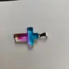 Pingente de Cruz de Pedra Natural, Joias de Cristal Multicoloridas, Acessórios para Miçangas Artesanais DIY, Acessórios de Colar Modernos e Versáteis