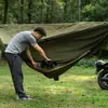 Hamaca de Exterior Almacenamiento Hamaca Pequeña Portátil Fácil de Montar Senderismo Montañismo Acampada Almacenamiento de Hamaca Hamaca Pequeña