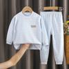Conjunto de Ropa Interior de Algodón Sin Costuras para Niños, Camisetas Térmicas y Pantalones de Algodón de Colores, Pijamas para Estar en Casa para Niños y Niñas, Bebé Primavera, Otoño, Invierno