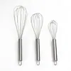 Batidor de Huevos Manual de Acero Inoxidable 304 de Mano Mezclador de Crema Diámetro de Alambre Grueso Utensilios para Hornear