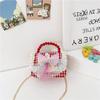 Bolsa Transversal Infantil, Bolsa Pequena Perolada Fragrante para Menina, Bolsa Fofa de Pérolas, Bolsa de Ombro, Bolsa de Desenho Animado da Princesa Elsa