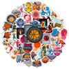 50 adesivos de basquete graffiti cross-border American New Sports NBA adesivos de estrelas do basquete atacado