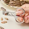 Pelador de Semillas, Rompe nueces, Semillas de sandía, Semillas de girasol, Herramienta para piñones, Abresemillas perezoso, Abresemillas popular en línea de tres agujeros