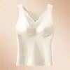 Venda Direta da Fábrica Bestseller Transfronteiriço Top Regata Sexy de Renda com Costas Bonitas e Bojos Roupa Íntima Roupa Externa Top Térmico Escovado para Mulheres