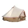 Tenda Yurt Mongol, Tenda Grande de Algodão, Impermeável, Resistente ao Sol, Lona Retardante de Chamas para Ajuda em Desastres, Acomodação Estilo Família, Logotipo Personalizável