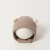 Gorro Protector de Oídos para Bebé de un Mes, Gorro Protector de Oídos Pequeño de Bola para Otoño e Invierno Súper Lindo para Niños y Niñas, Gorro de Felpa para Bebé para Mantener Caliente