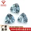 Triángulo de Grasa 106 # Espinela azul piedras sueltas al por mayor, gemas de espinela azul claro sintéticas con base puntiaguda, resistentes a altas temperaturas