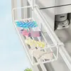 Tendedero de ropa para balcón, tendedero de ropa para ventana de edificio alto, estante para ventana, tendedero de zapatos retráctil para uso doméstico