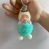 Muñeca para Dormir de Piel Genuina Influencer de Tiktok Accesorios para Bolsos Femeninos Colgante de Peluche Juguete de Muñeca con Piel para Bolsos