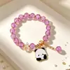 Pulseras de Panda en Caja para Niñas, Pulseras Dulces de Cuentas de Vidrio, Pequeños Accesorios Turísticos Culturales de Chengdu, Suministro para Vendedores Ambulantes